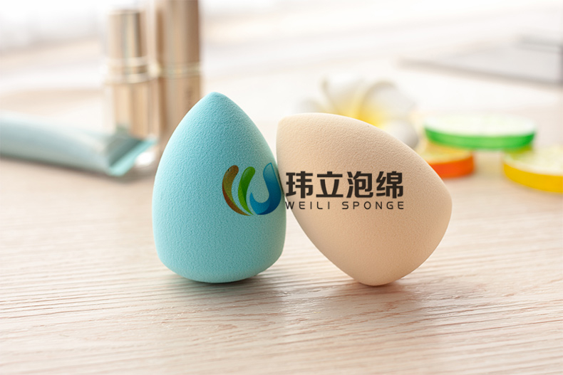 東莞瑋立供應(yīng)聚氨酯海綿粉撲化妝海綿