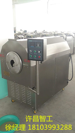 水泡豌豆使用電磁炒貨機(jī)怎么炒