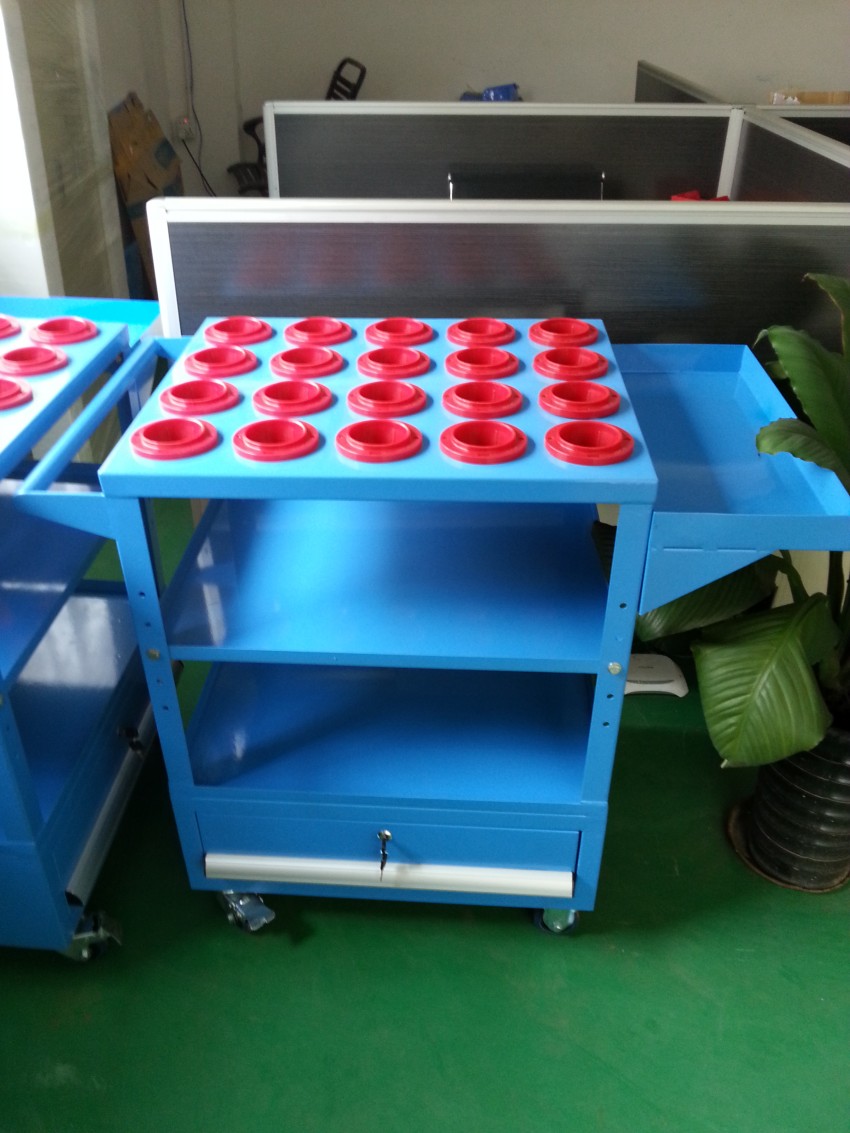 定制生產(chǎn)cnc刀具車 抽屜式刀具車 簡(jiǎn)易刀具車帶一個(gè)抽屜