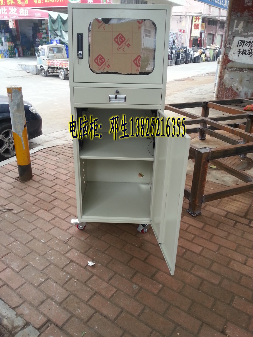 供應(yīng)工業(yè)電腦柜，防塵電腦柜，帶腳輪移動(dòng)電腦柜