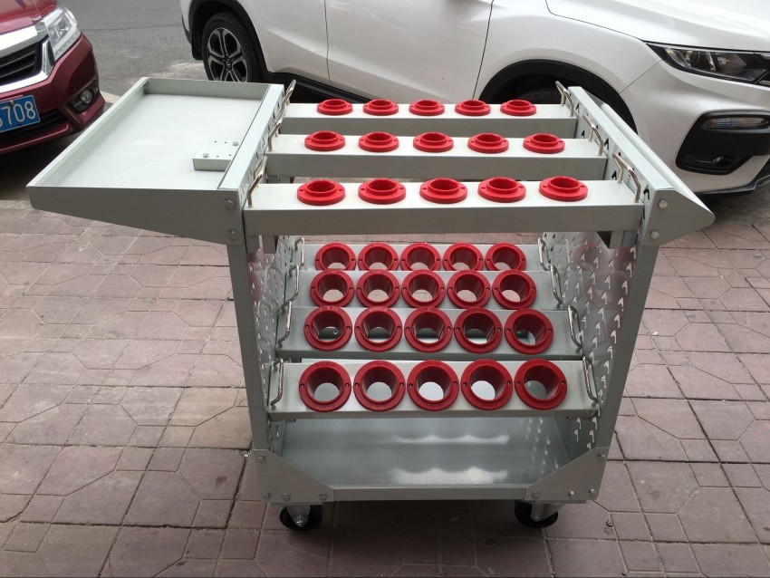 供應(yīng)重慶刀具車，手推移動簡易刀具車，存放HSK63刀柄