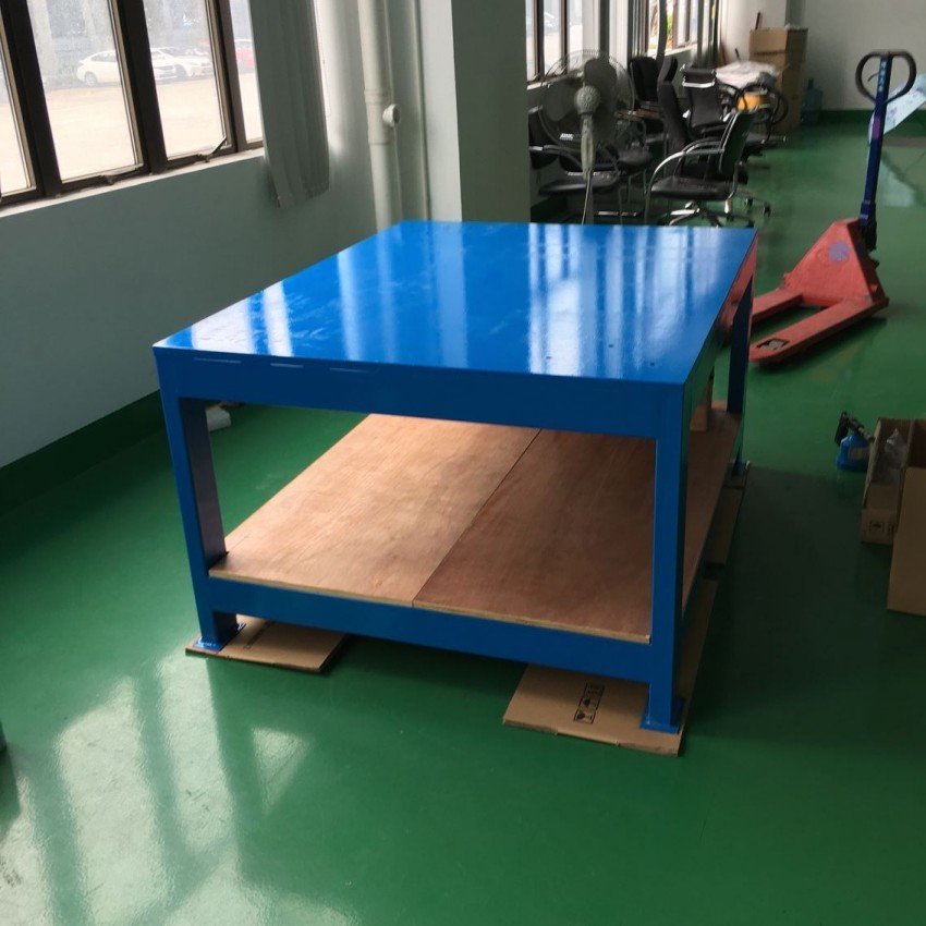 定制直銷鐵板桌面工作臺 鐵板包復(fù)合板工作臺 百利豐公司優(yōu)惠價
