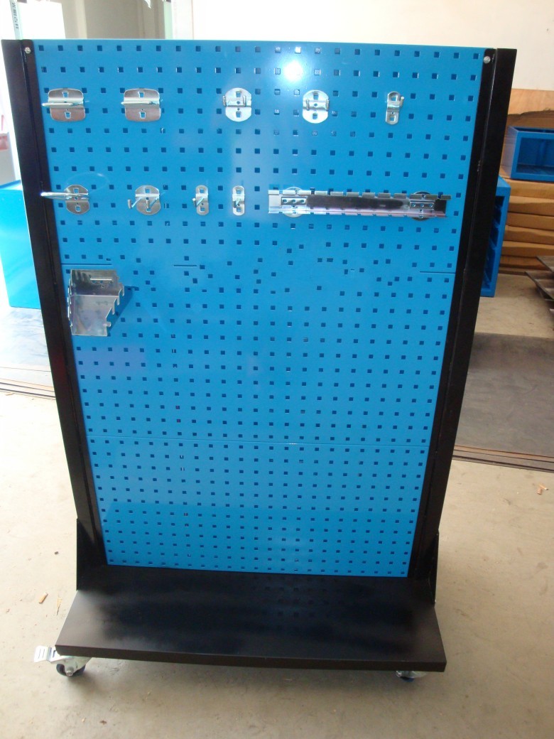 鹽田鉗工工具架，雙面帶輪子工具架，廠家定做