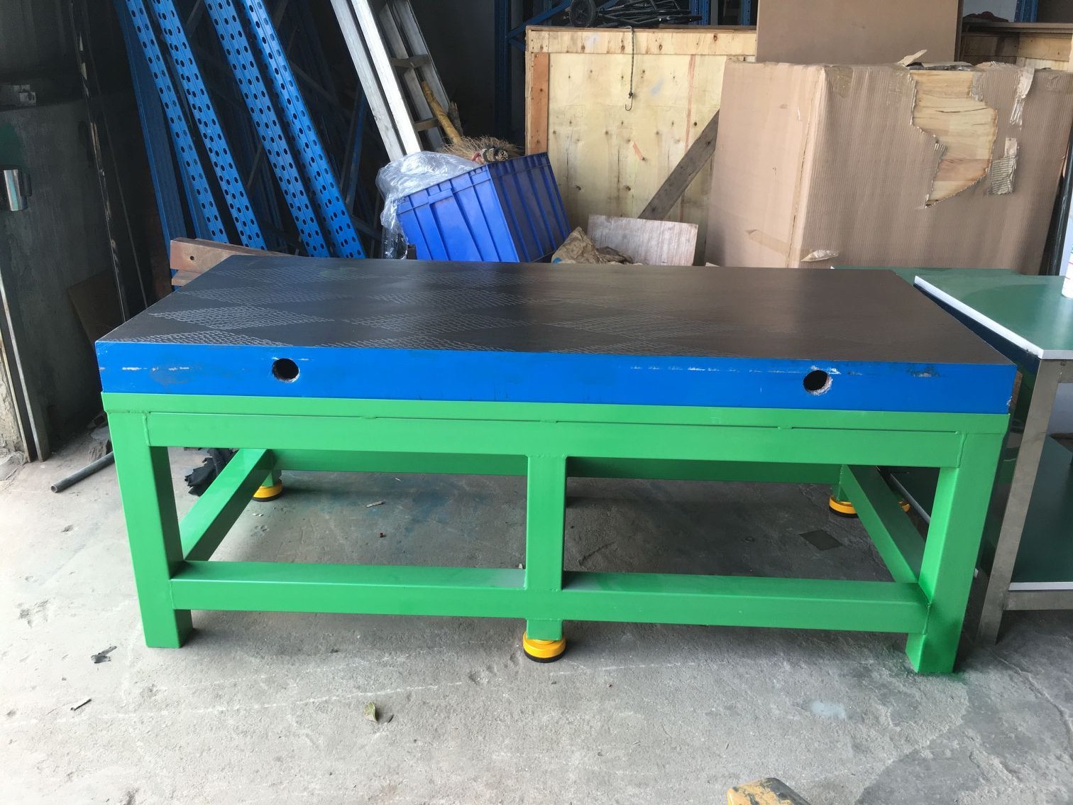直銷模具工作臺，鑄鐵桌面模具臺，A3鋼板臺面模具臺