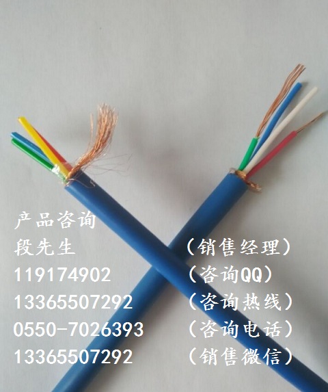 本安電纜6*0.75多股軟銅絲銅網編織屏蔽