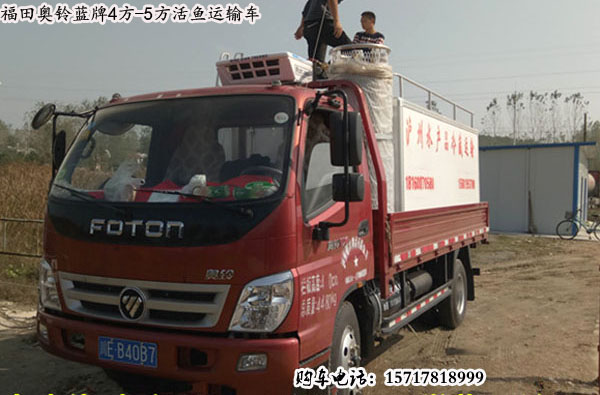 藍(lán)牌魚(yú)車(chē),藍(lán)牌活魚(yú)運(yùn)輸車(chē),奧鈴小型魚(yú)罐車(chē)