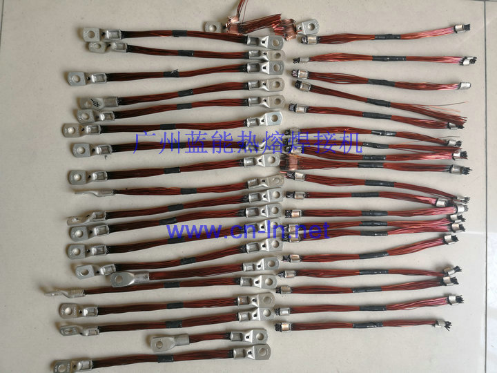 杭州電機(jī)定子引線焊接熱熔焊接機(jī)，不用刮漆皮