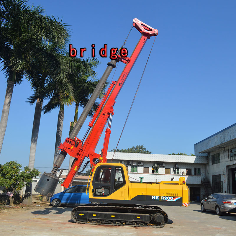 佛山旋挖機(jī)制造廠家海峨供應(yīng)房屋打樁小型旋挖機(jī)
