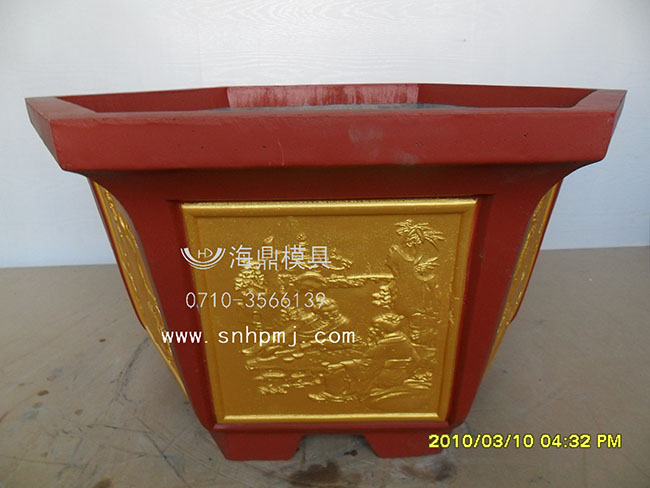 六角水泥花盆模具，襄陽海鼎模具專業(yè)生產(chǎn)