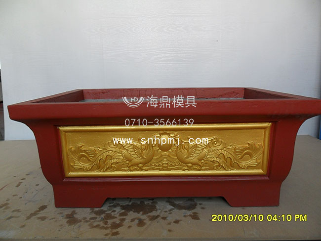 長(zhǎng)方形水泥花盆模具，浮雕模式，種類齊全