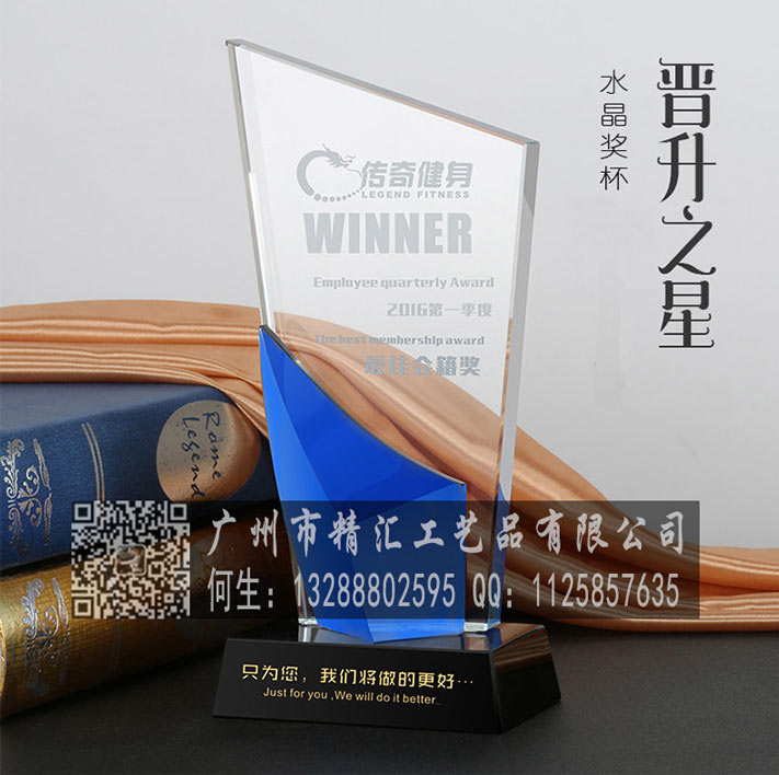 廣州企業(yè)年終會議水晶獎杯廠家，廣州水晶獎杯廠家