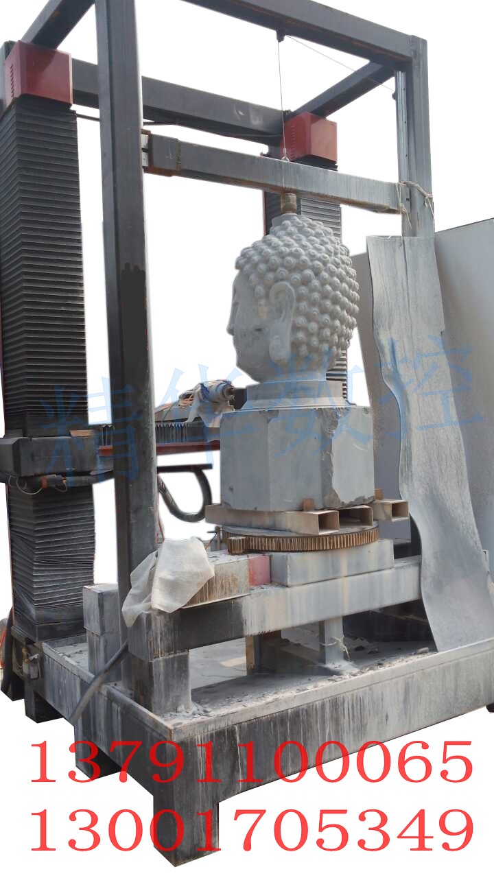 大型石像石柱立體浮雕 加高模具工藝品雕刻機1420回轉(zhuǎn)軸雕刻機