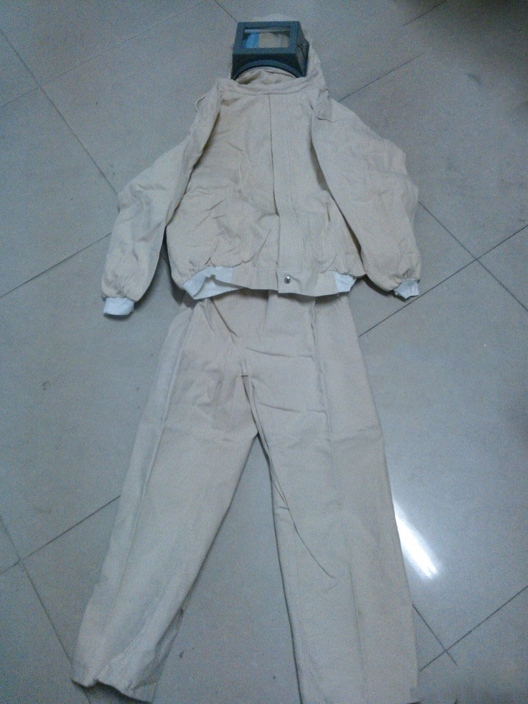 蘇州帆布噴砂服 加厚噴砂防護(hù)服 耐磨帆布噴砂工作服