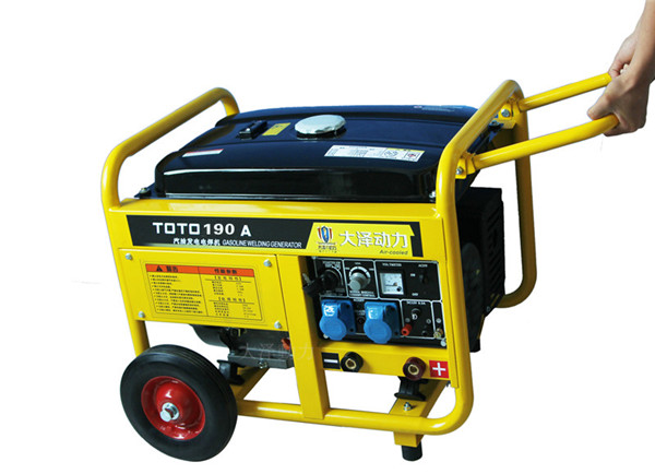 TOTO190A帶輪子190A汽油發(fā)電電焊機