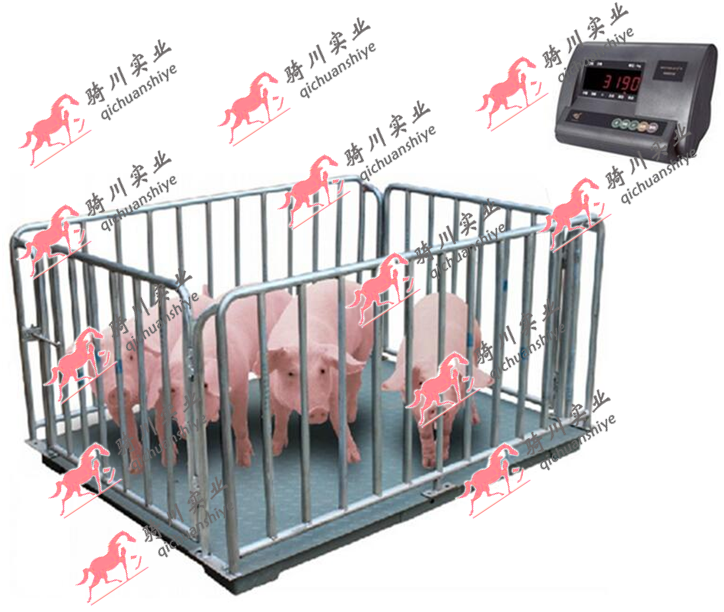 1噸~5噸圍欄牲畜電子地磅秤，動物稱量電子平臺稱