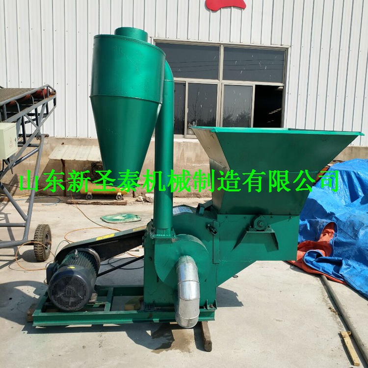 棉花秸稈粉碎粉碎機 廠家自吸花生秸稈自動進料粉碎機