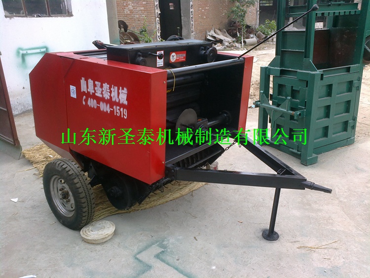河北小麥秸稈撿拾圓捆機廠家   行走式秸稈打包機價格