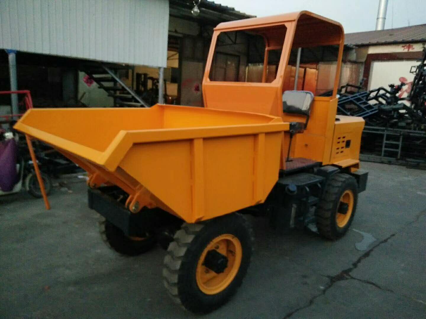 北京電動翻斗車?灰斗車?工程搬運礦用液壓自卸四輪翻斗車