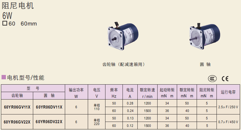 精研60YR06GV11X   60YR06GV22X  60YR06DV11X