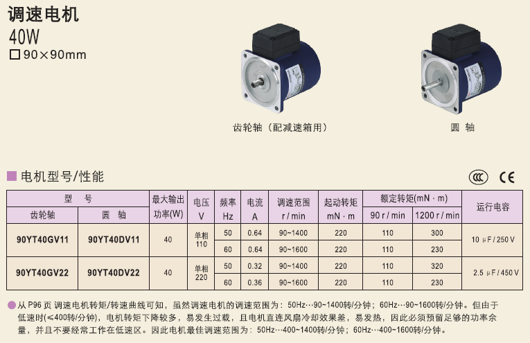 90YT40GV11   90YT40GV22  90YT40DV11精研電機(jī)