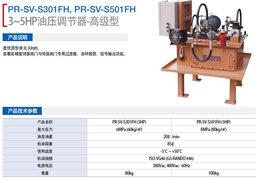 PR-SV-201F-M  PR-SV-213F-C韓國保羅3~5HP油壓調(diào)節(jié)器
