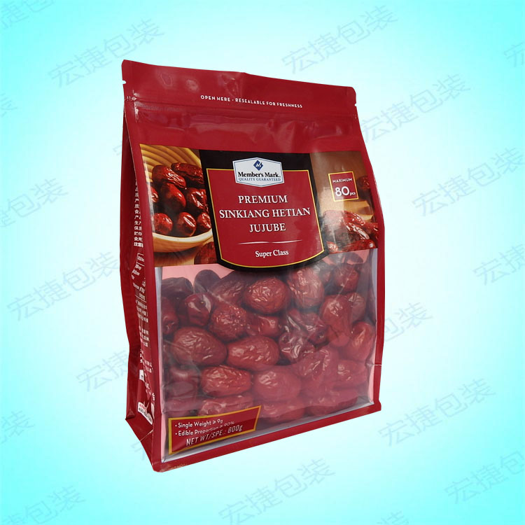 深圳八邊封紅棗包裝平底袋 今日價(jià)格