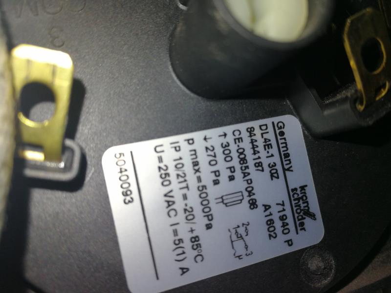 霍科德進口正品原裝DL4E-130Z壓力開關，百得燃燒器空氣壓力開關