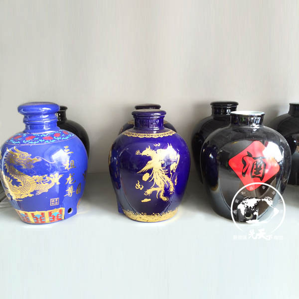 龍鳳酒壇 訂做   景德鎮(zhèn)廠家圖案定制