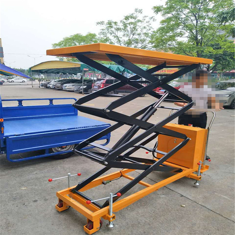 全電動升降操作臺-碼頭倉庫卸貨平臺車