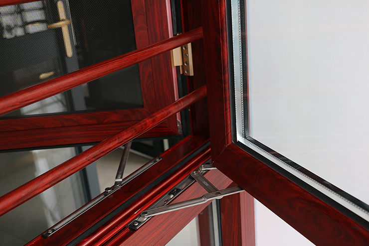 廣州天河前進牌135系列斷橋帶護欄平開窗供應