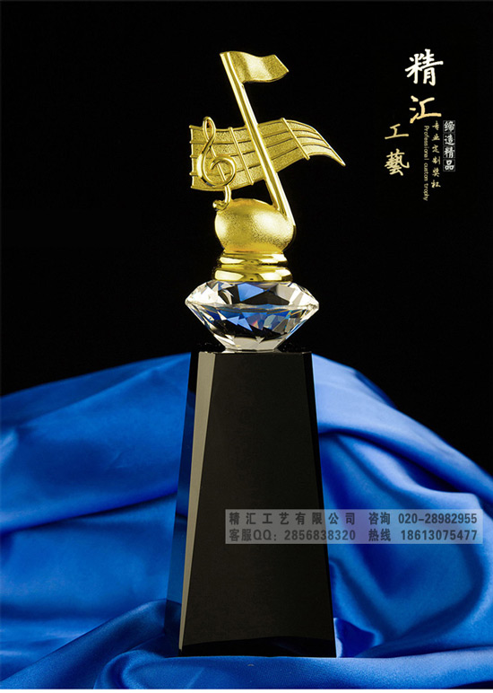 洛陽音樂比賽獎(jiǎng)杯，體育比賽水晶獎(jiǎng)杯，河南獎(jiǎng)杯獎(jiǎng)牌定做廠家