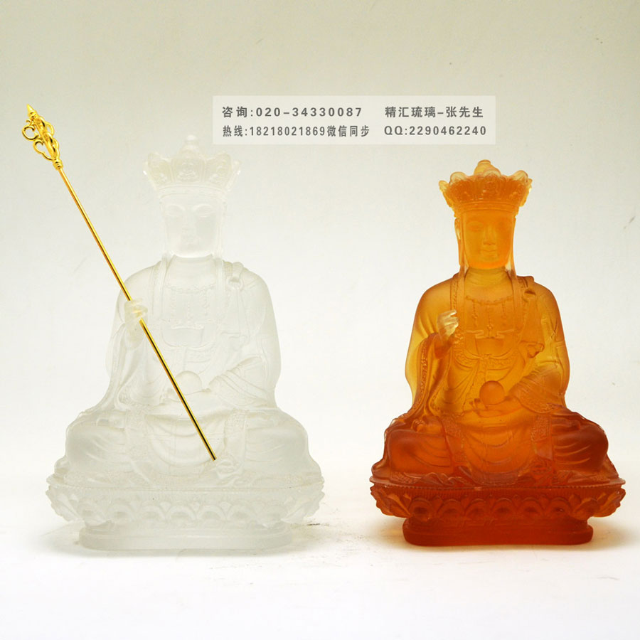 鄭州琉璃佛像批發(fā)供應(yīng)，古法琉璃佛像，地藏王菩薩佛像