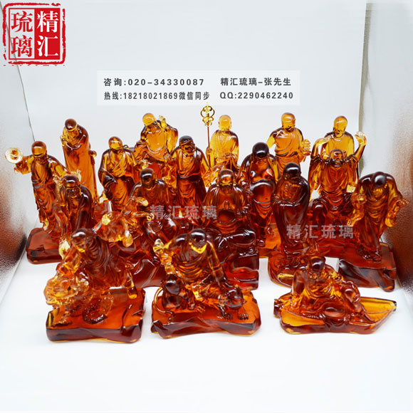 寺廟佛堂琉璃佛像供養(yǎng)，十八羅漢琉璃佛像批發(fā)，北京琉璃佛像供養(yǎng)