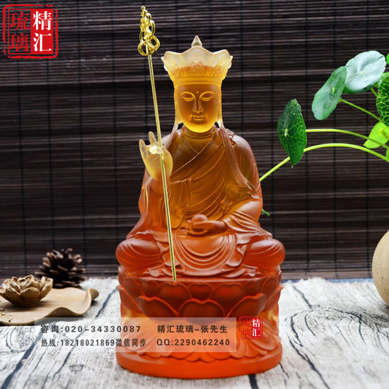 西安琉璃佛像廠家直銷，地藏王菩薩琉璃佛像供應(yīng)