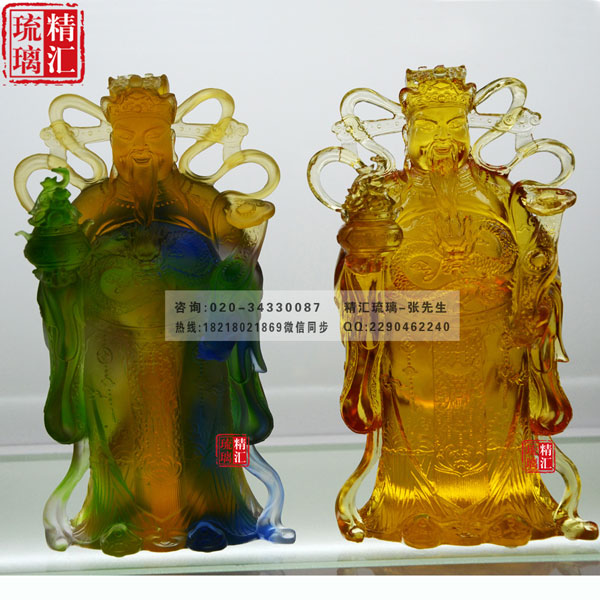 財(cái)神爺琉璃佛像供應(yīng)，公司店鋪財(cái)神供奉，天津琉璃佛像工廠