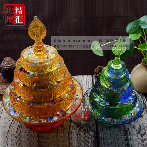 曼扎盤(pán)琉璃佛教佛具，寺廟佛堂琉璃佛教供應(yīng)，廣州琉璃工廠