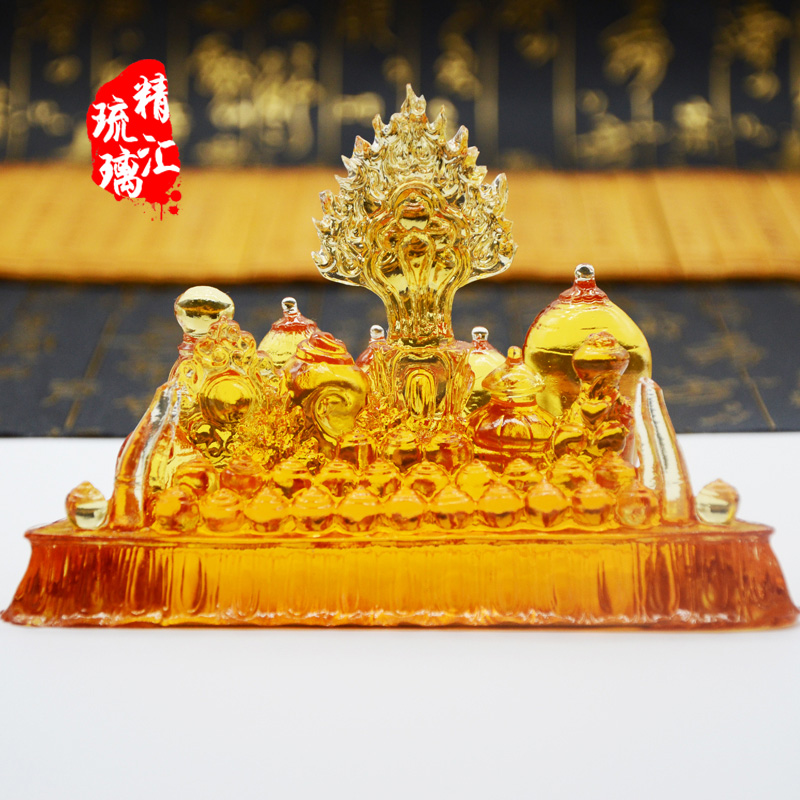 琉璃百寶座佛具批發(fā)，佛前供具，廣州深圳琉璃工廠