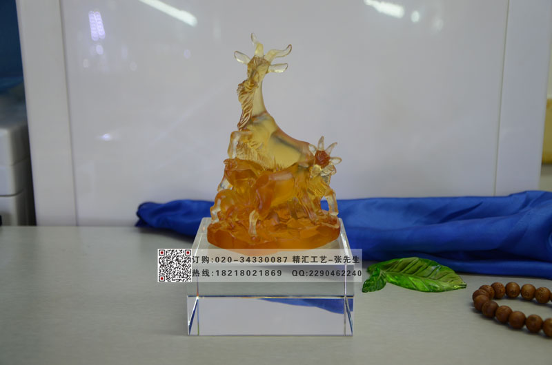 琉璃五羊紀(jì)念品，廣州特色紀(jì)念禮品，五羊雕像禮品