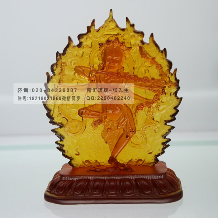 作明佛母琉璃佛像批發(fā)，古法脫蠟琉璃佛像，廣州深圳佛像