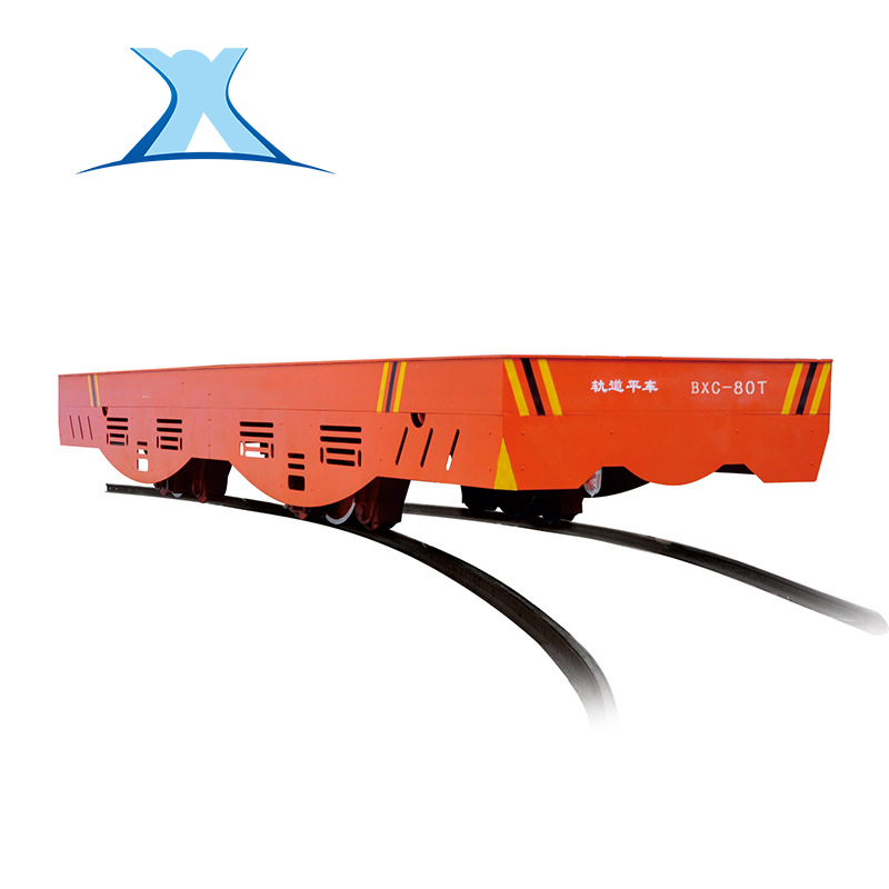 軌道電動平車變壓器、電線及電纜生產(chǎn)車間轉(zhuǎn)運(yùn)過跨車