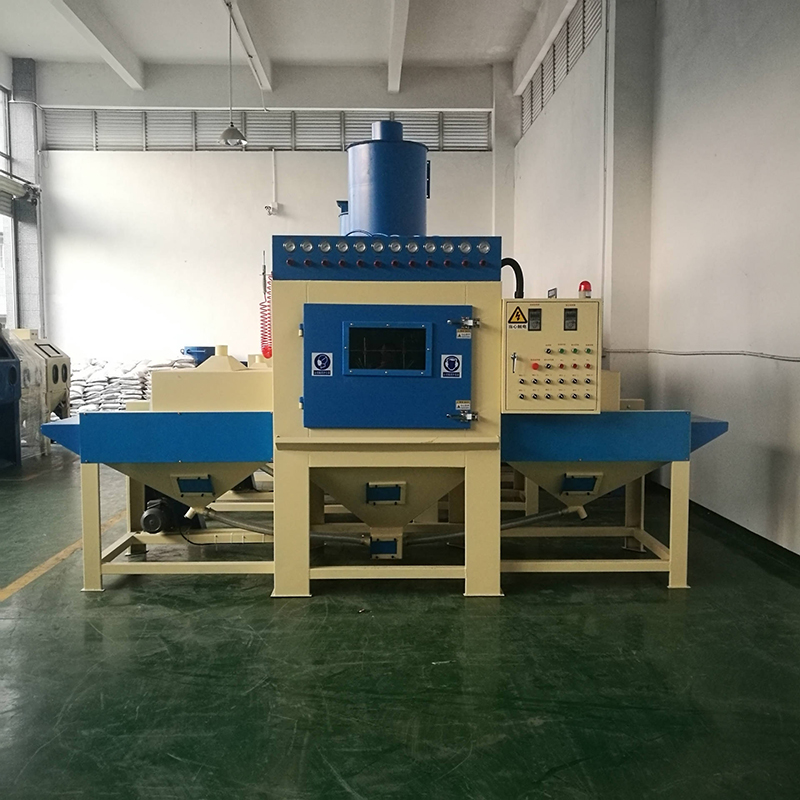 防爆型全自動(dòng)通過(guò)輸送式自動(dòng)噴砂機(jī) 深圳轉(zhuǎn)盤(pán)式自動(dòng)噴砂機(jī)廠家