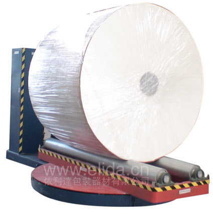 深圳公明圓筒拉伸膜纏繞包裝機/圓形物品裹包機/二次圓筒裹膜機