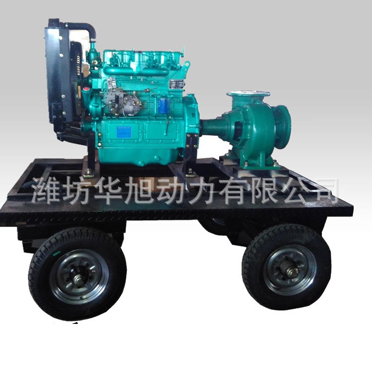 200HW-12移動(dòng)混流泵機(jī)組 8寸混流泵配K4100D柴油機(jī)帶拖車(chē)