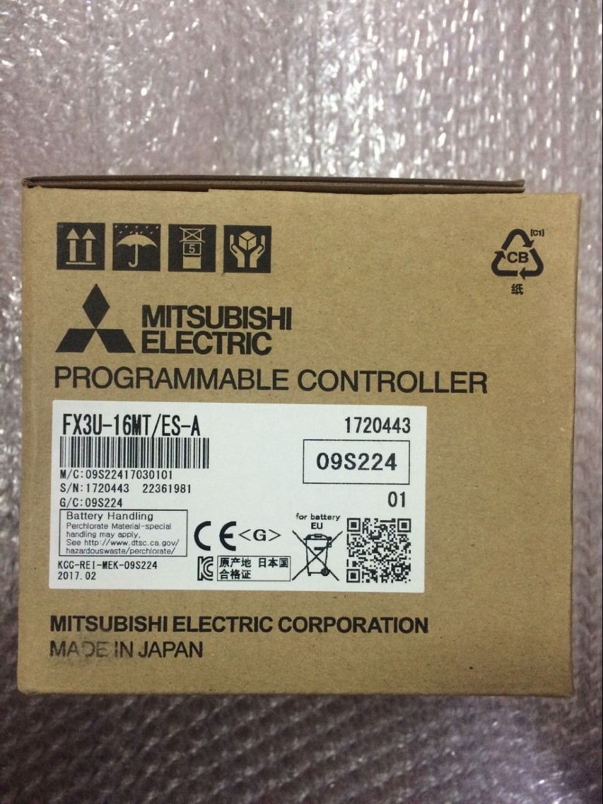 三菱FX3U系列PLC可編程控制器FX3U-16MT/ES-A