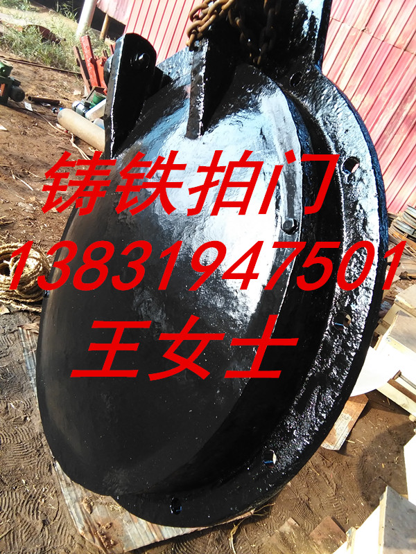 法蘭式污水處理直徑600mm球墨鑄鐵拍門