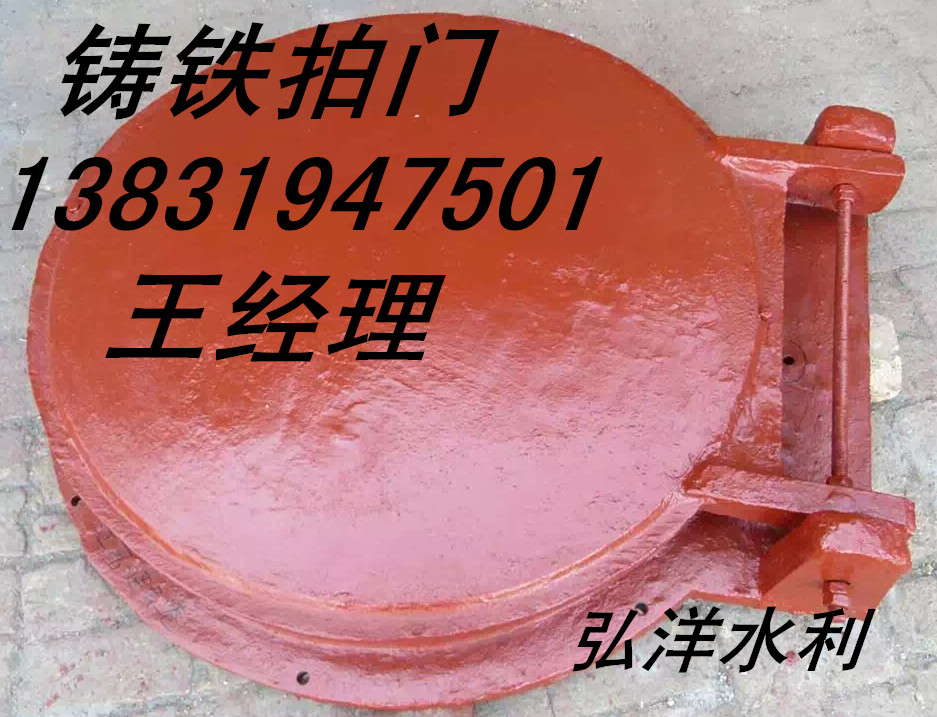 泵站DN300鑄鐵圓拍門型號