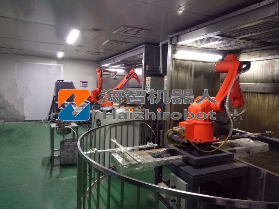 噴涂機器人廠家，東莞海智噴漆機械手制造商