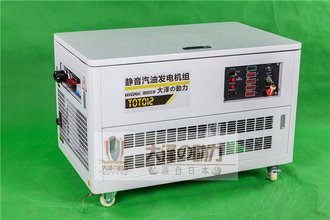 12千瓦汽油發(fā)電機(jī)    靜音箱體防雨型