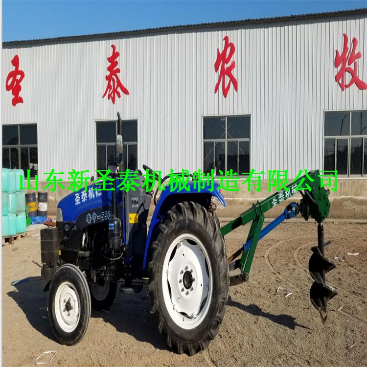 后置式挖坑機拖拉機植樹挖坑機 拖拉機挖坑機價格