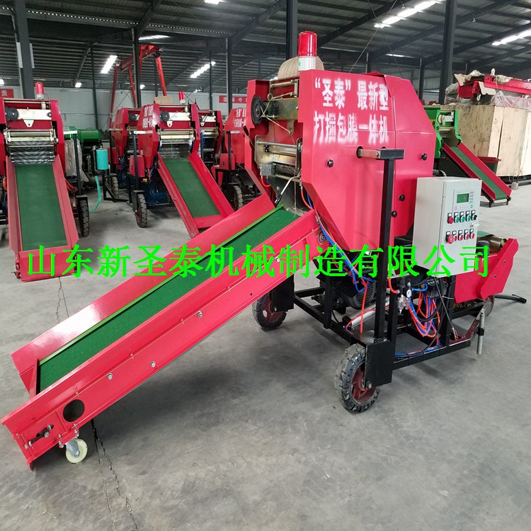 包膜機(jī)設(shè)備 牧草包膜機(jī)青貯打捆包膜一體機(jī)價(jià)格